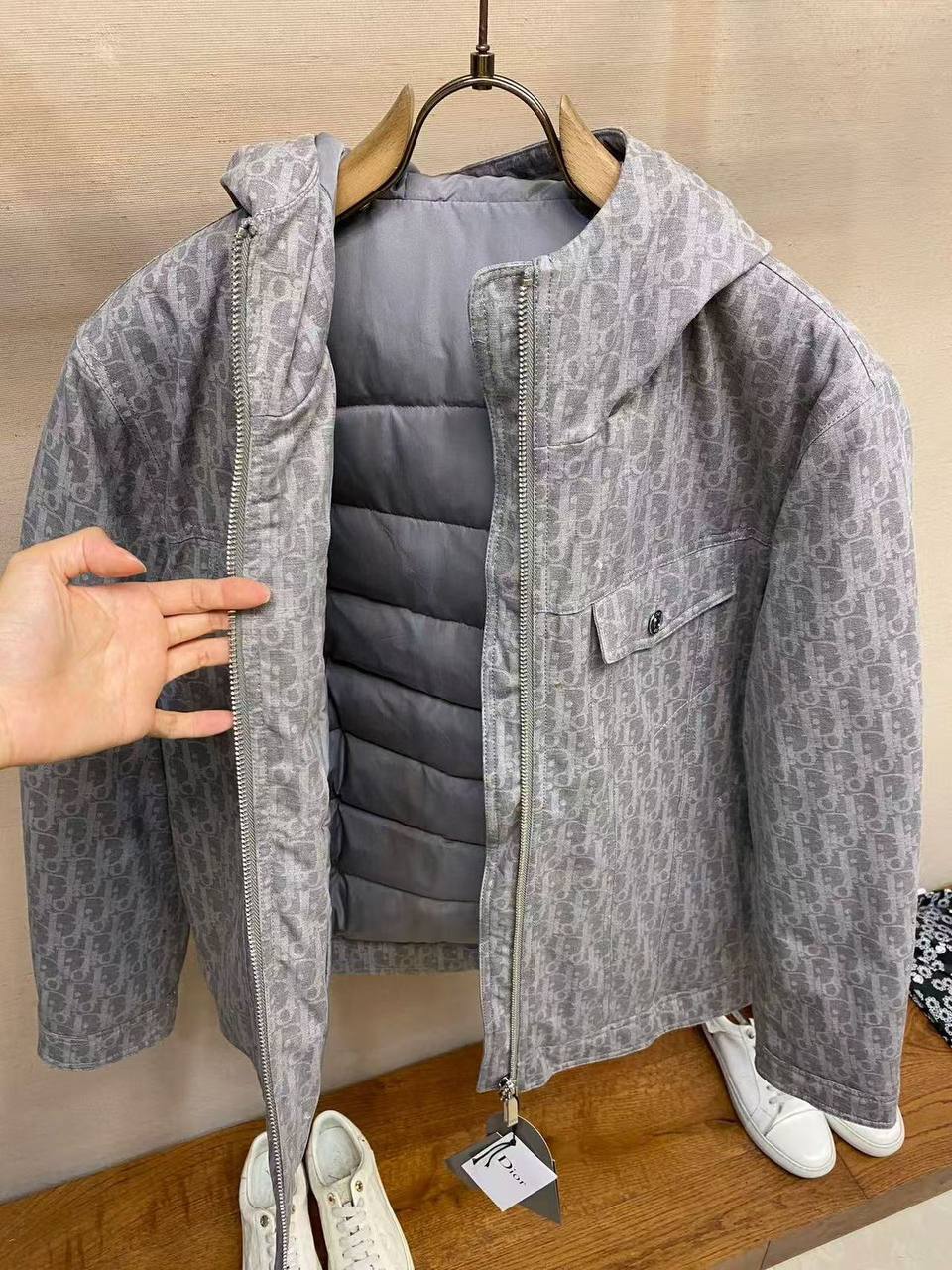 Christian Dior Monogram Zip Hooded Jacket