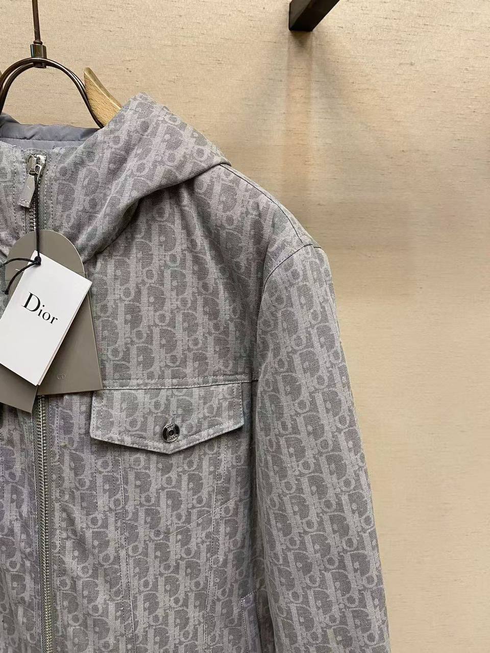 Christian Dior Monogram Zip Hooded Jacket