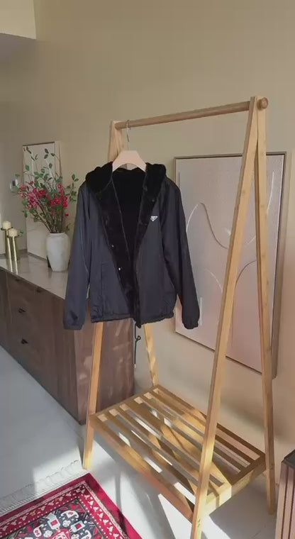 Prada Reversible Luxury Hooded Jacket