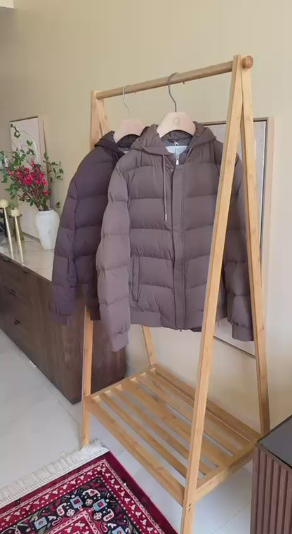 Brunelo Puffer Bomber Jacket