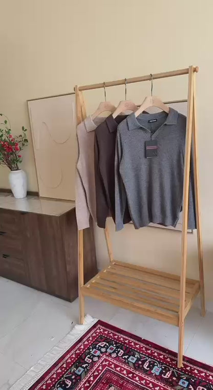 Zegna Men's Knit Polo Sweater