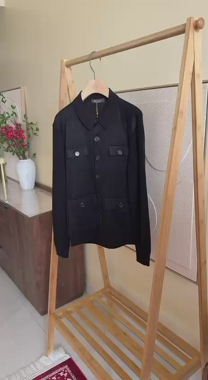 Loro Piana Suede Button Jacket