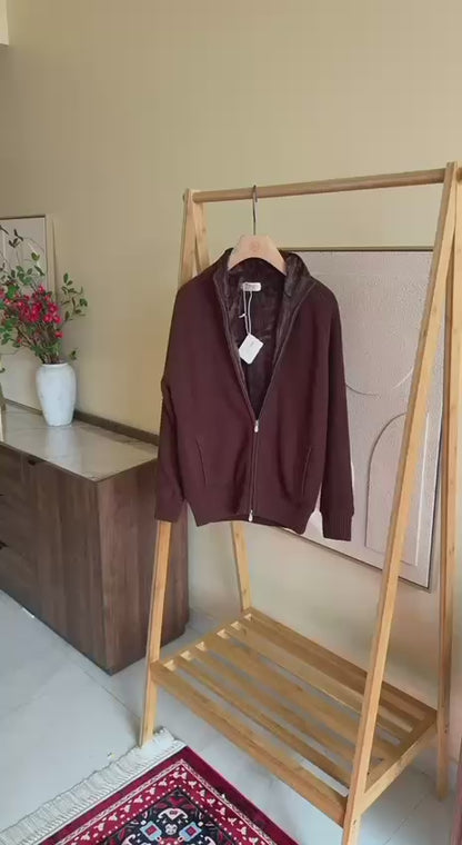 Brunelo Essential Knit Zip Jacket